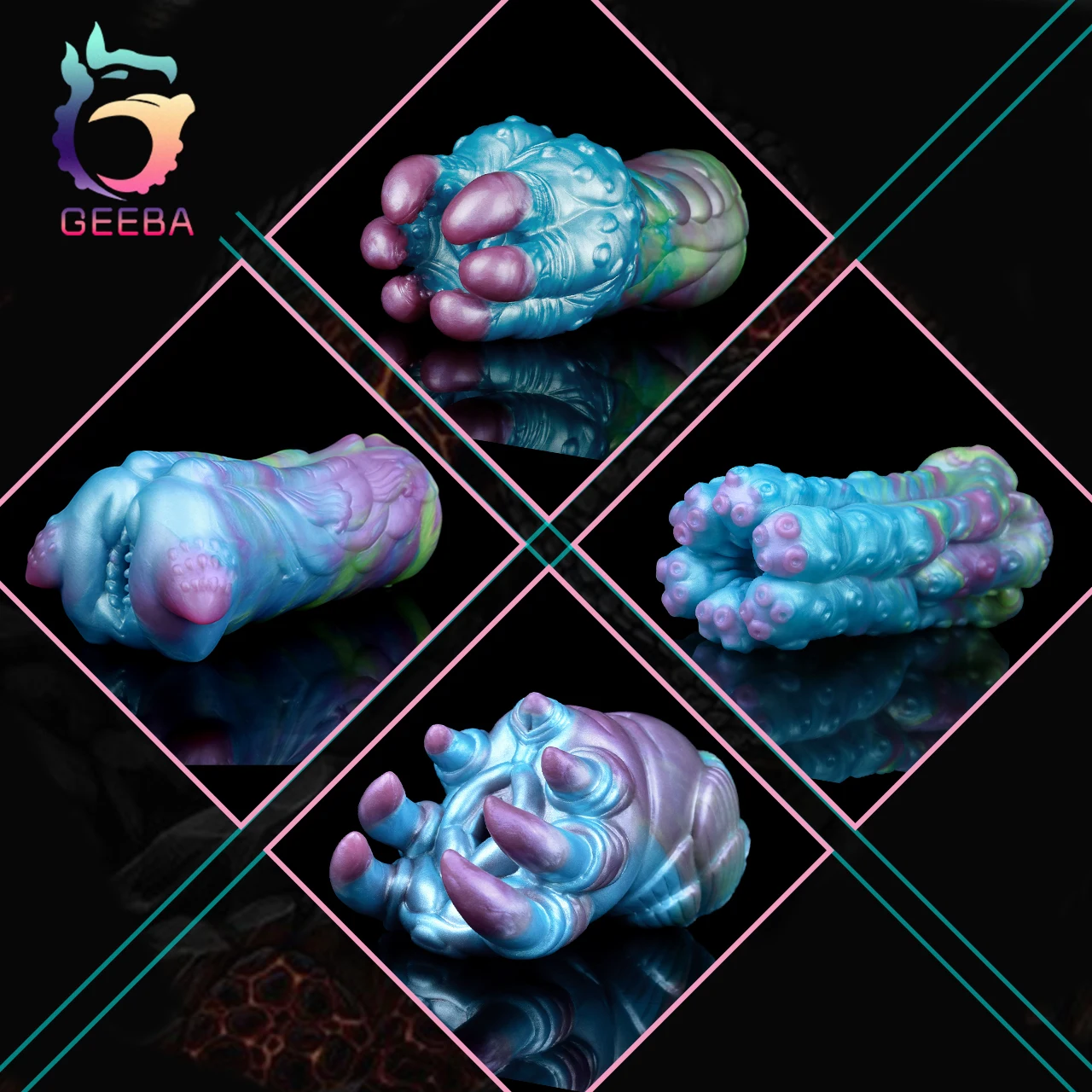 GEEBA Fantasy Мягкий силиконовый мужской мастурбатор Реалистичная вагина с животными