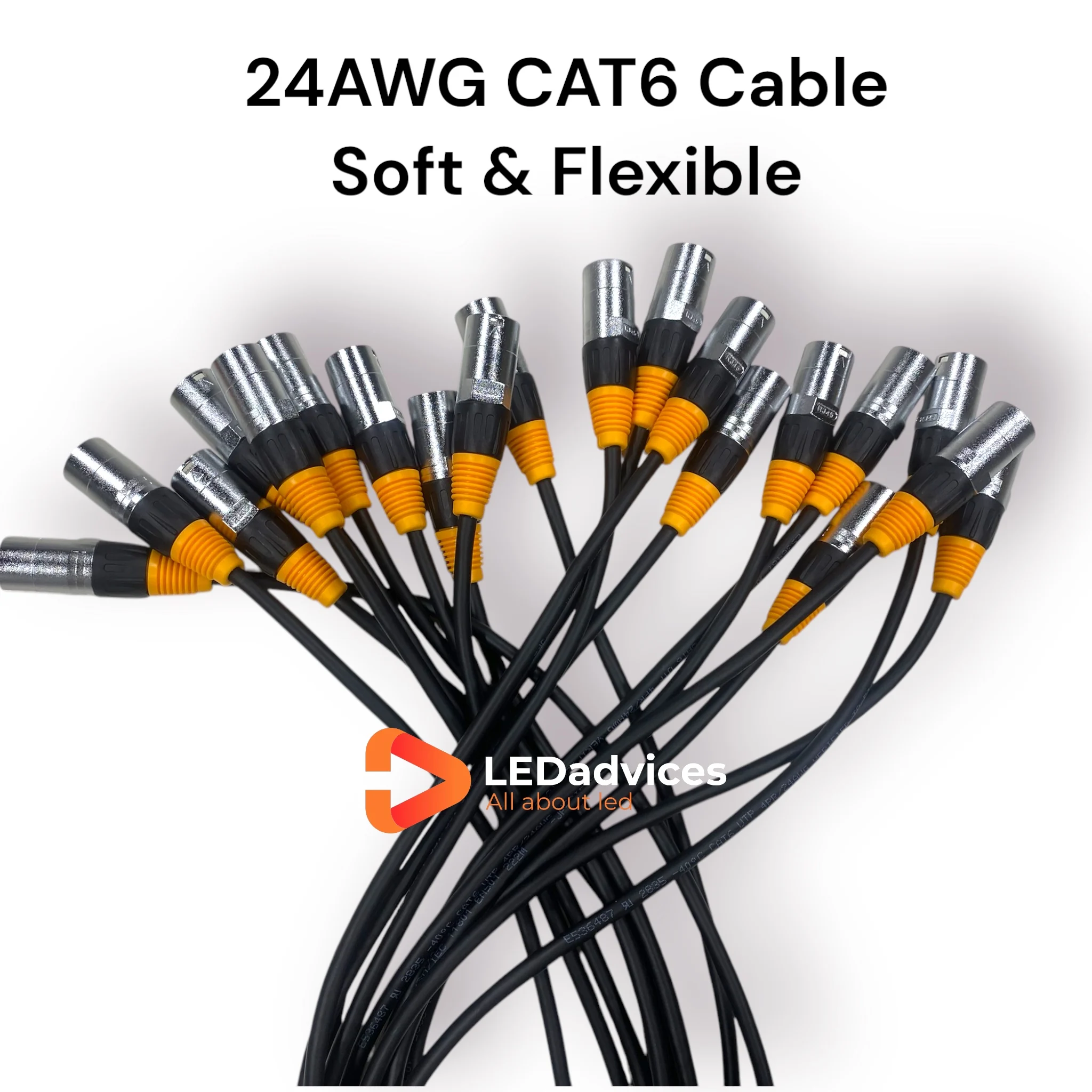 

10 шт. Ethercon RJ45 CAT6 кабель 0,8 м 1,2 м 24AWG бескислородная медь мягкий для аренды светодиодный шкаф 500x500 мм 500x1000 мм