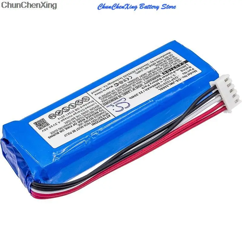 Фото Аккумулятор Cameron Sino 6000 мАч GSP1029102A(CS-JML330SL) для JBL Charge 3, пожалуйста, дважды проверьте место 2 красных и 2 черных провода №3