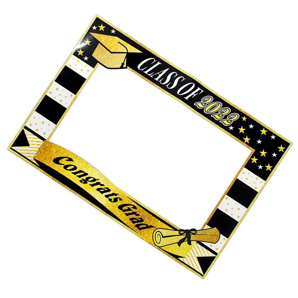 

Photo Frame Grad Party 2022 Classsupplies Booth Prop Shooting Handheld Graduation Decoration Cutout Supply