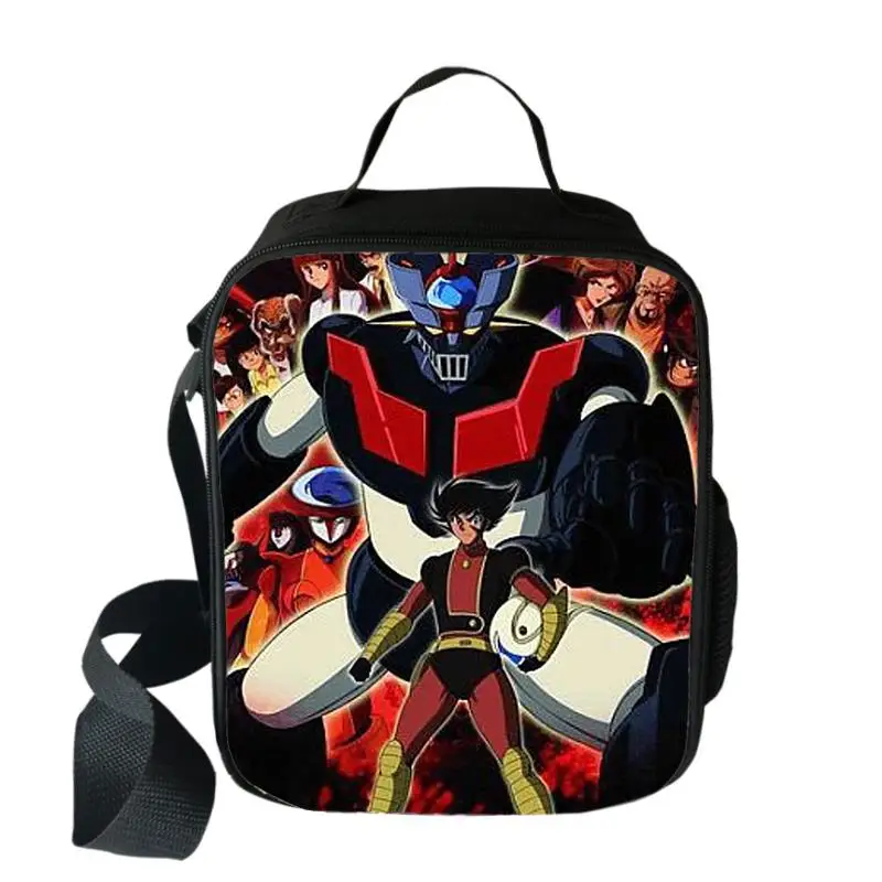 Hot Mazinger Z Lunch Bag Teenage Boy Girl Insulated Lunch Bag Food Picnic Shoulder Bags Student Portable Lunch Box