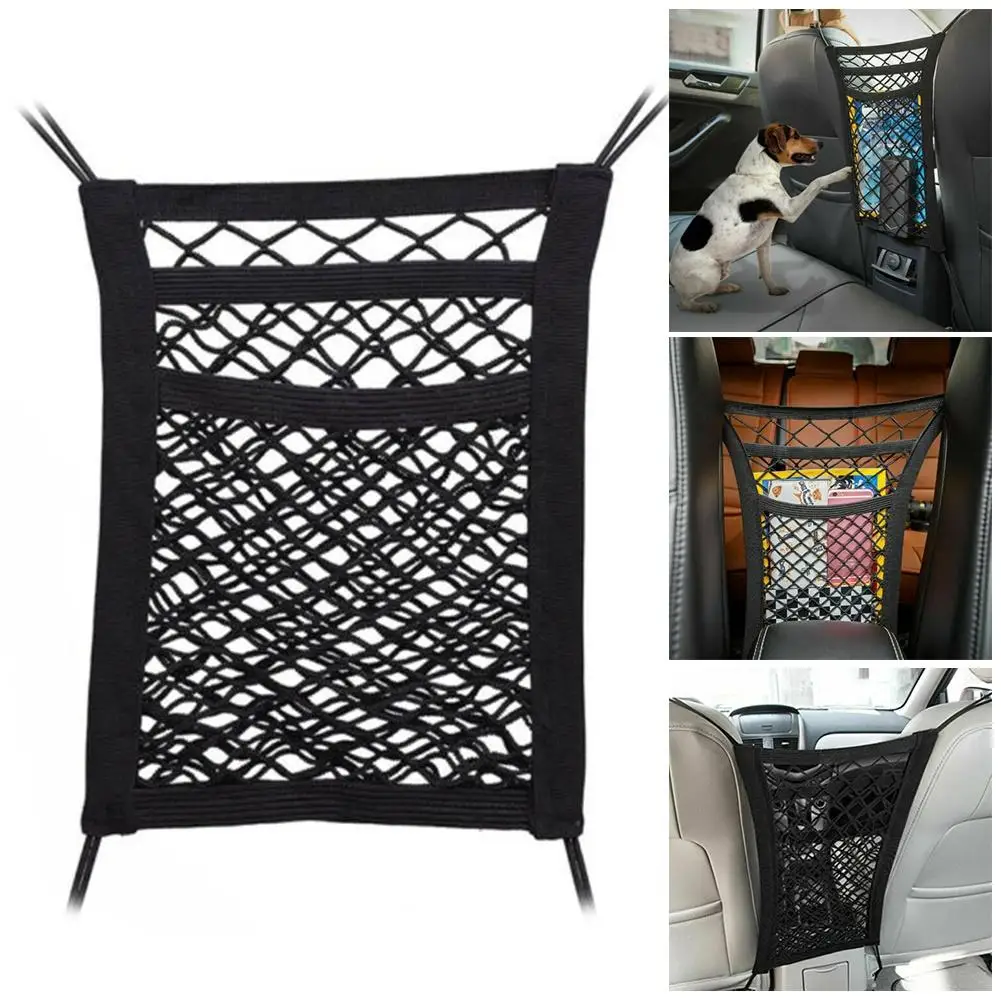 

Car Rear Cargo Net Useful Portable Easy to Install Wall Nylon Mesh Cargo Storage Net Daily Use