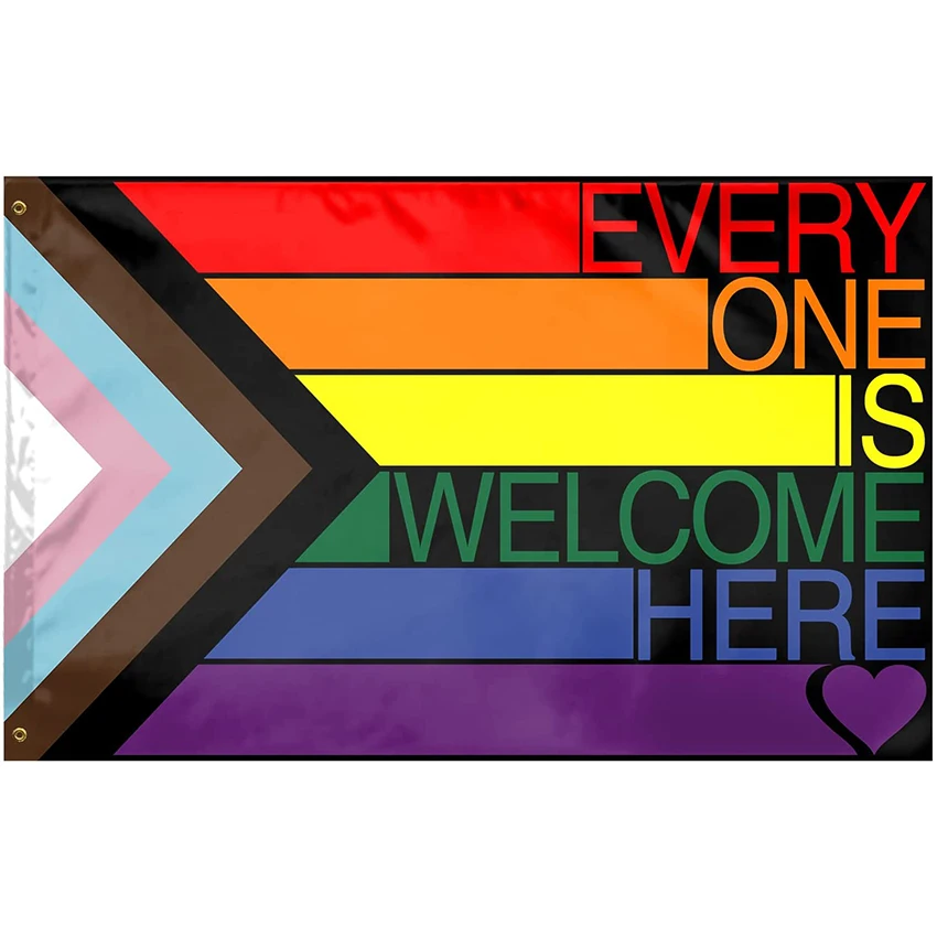 

Pride Gay LGBT Rainbow Flag 3X5Ft Home Decor Wall Decoration Banner Fade Resistant Premium with Brass Grommets Nylon Outdoor