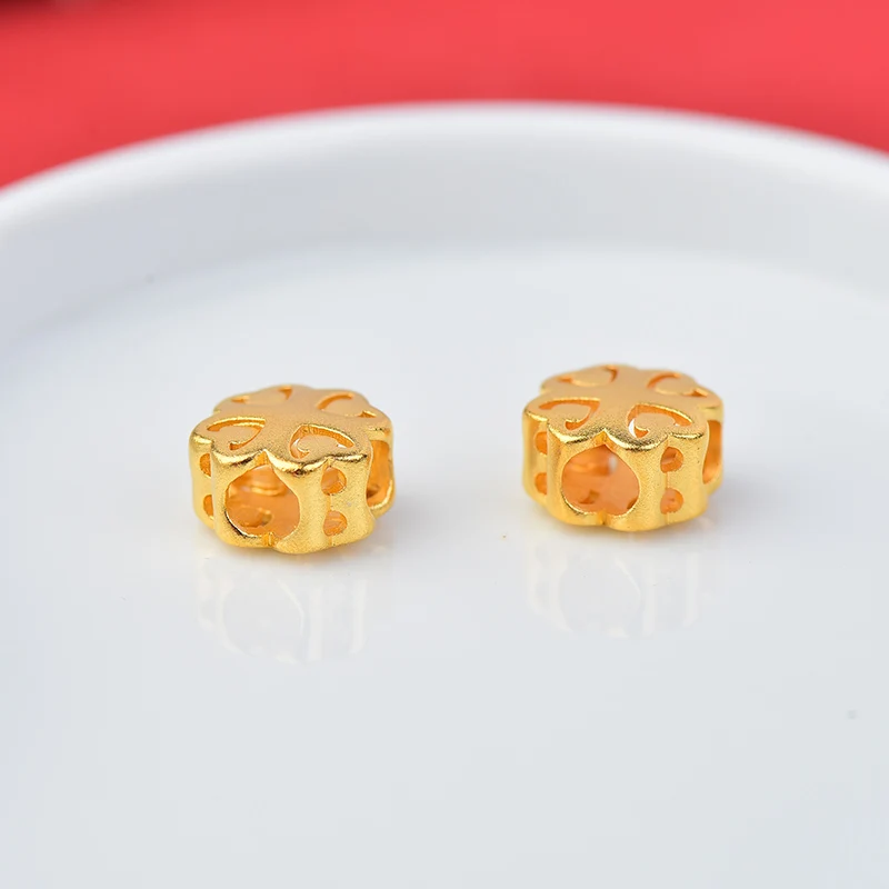 Древний песок золотой клевер благоприятное облако бусины дорожное звено браслет