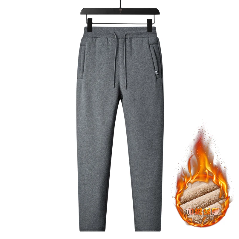 

8XL Winter Warm Fleece Pants Men Lambswool Thick Casual Sport Thermal Sweatpants Male Outdoors Trousers Plus Size Men Joggers