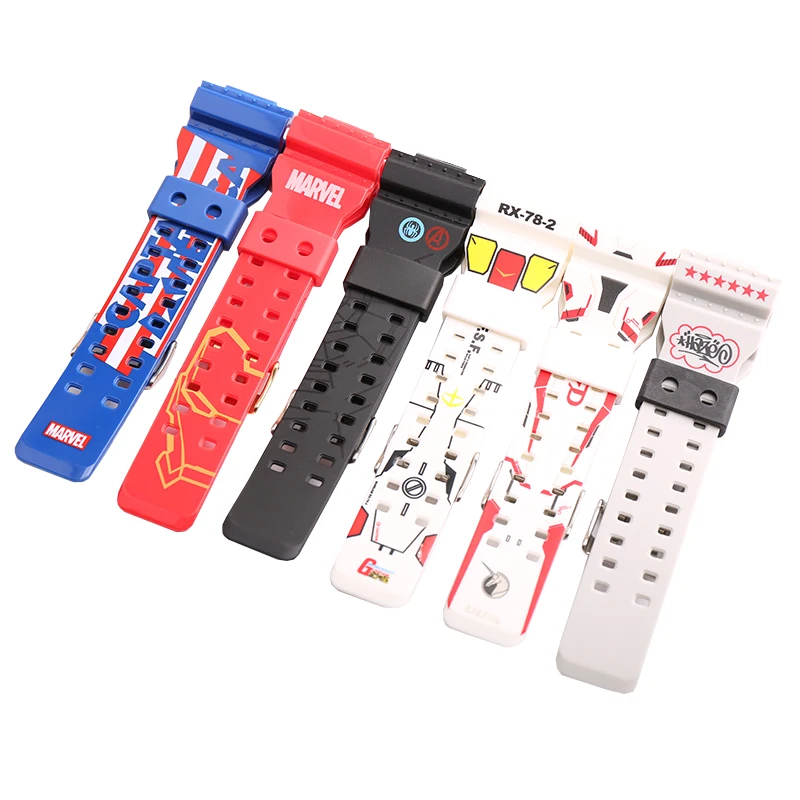 Resin strap case Suitable for Casio G-shock GA110 120 140 GA-110GB Men's Sports Waterproof watch strap accessories