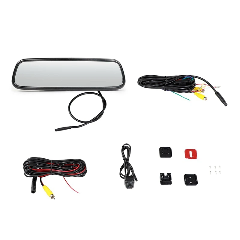 

7.36 Inch HD Universal LCD Car Rearview Mirror Rearview Mirror Monitoring Parking System 1080P with 225 Chip Camera