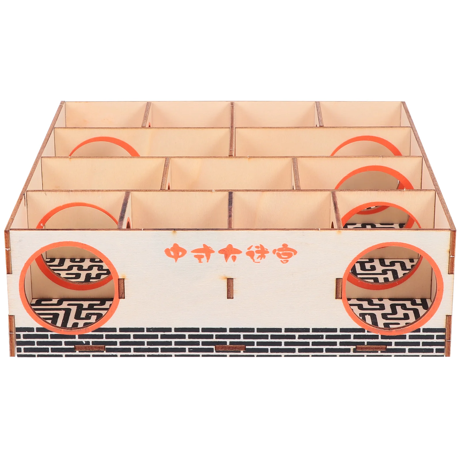 

Hamster Maze Tunnel, Wooden Hamster Maze Small Tunnel Activity House for Mice Guinea Dwarf Hamster 20. 8X19. 8X6CM