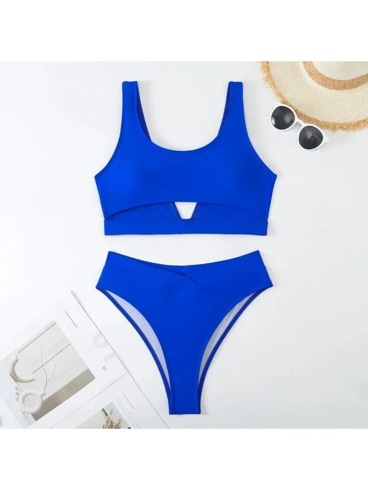 HIAVAVA женский купальник из двух предметов сексуальный белый бикини с высокой