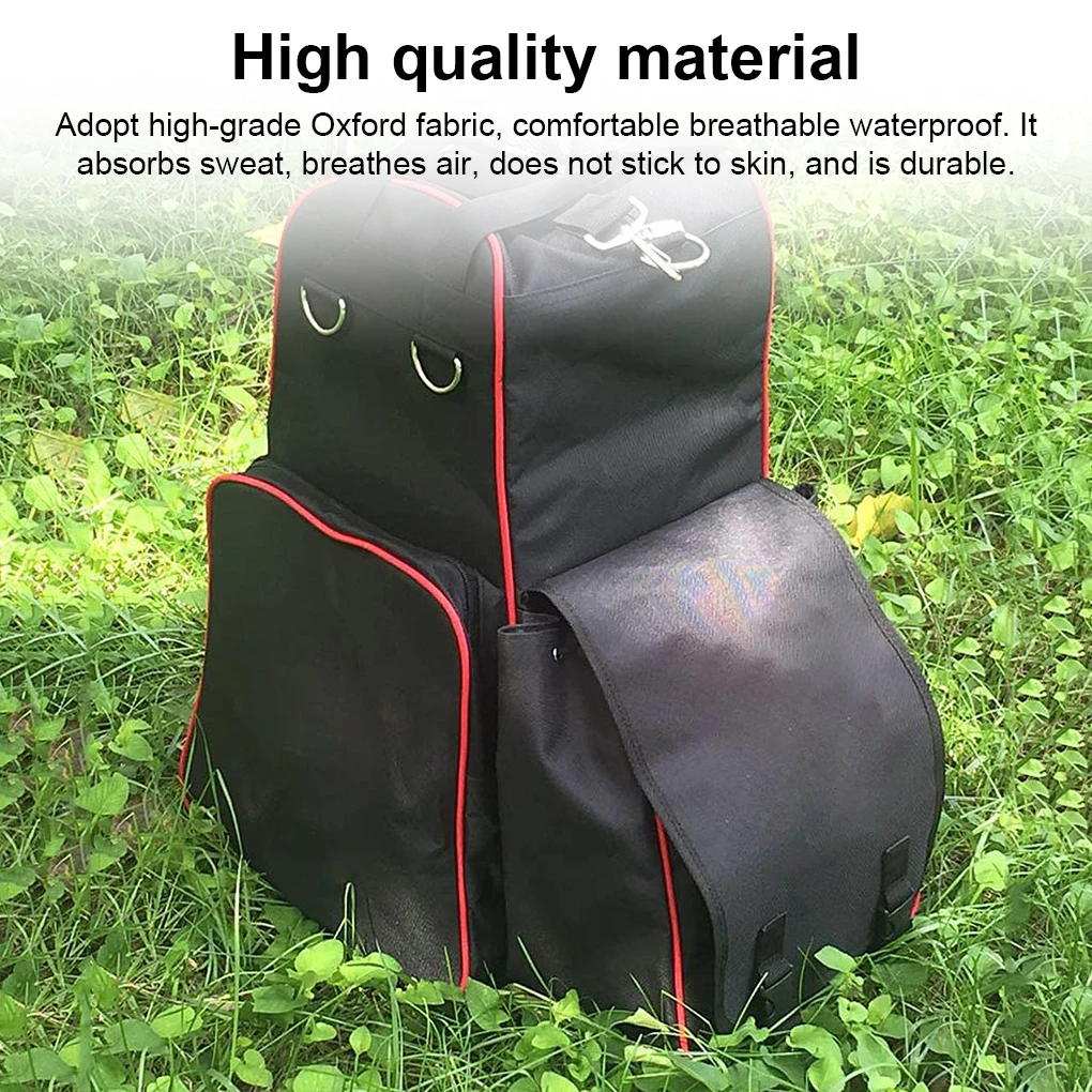 

Equestrian Backpack Waterproof Gloves Ergonomic Design Bag Adjustable Shoulder Strap Large Capacity with Multi Pocket Camping