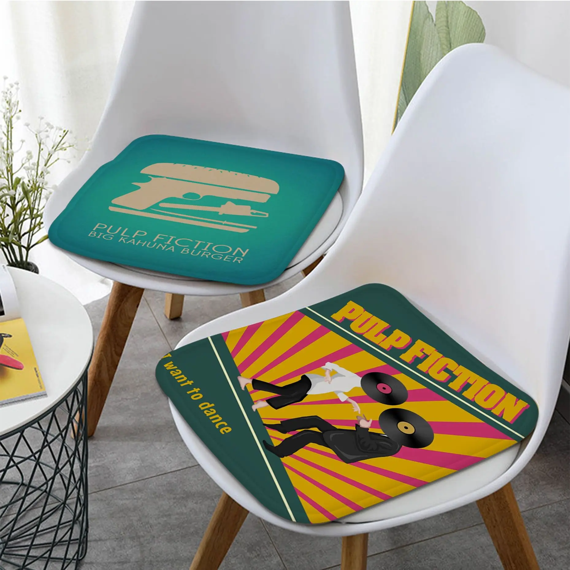 

Pulp Fiction Nordic Printing Chair Mat Soft Pad Seat Cushion For Dining Patio Home Office Indoor Outdoor Garden Stool Seat Mat