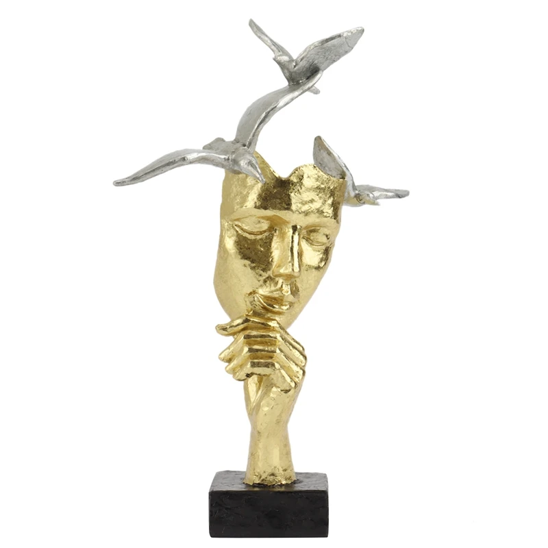 

Bird Abstract Figure,Simple Modern Crafts Ornaments, Art Decorations Sculpture For Office Living Room Bar Cafe