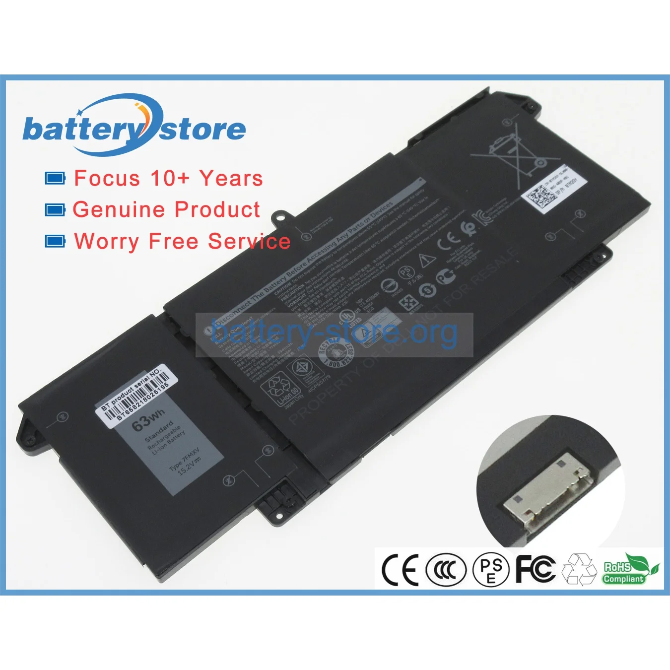 Оригинальная фотовспышка для 7FMXV 13 7320 15 7520 5320 14 7420 (2-в-1) 2xmtd DK96N 2 в 4 ячейки