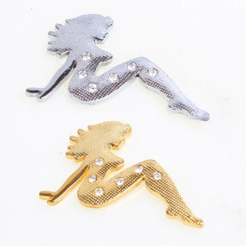 

Beautiful metal car stickers car decoration stickers pure metal 3D personalized car stickers