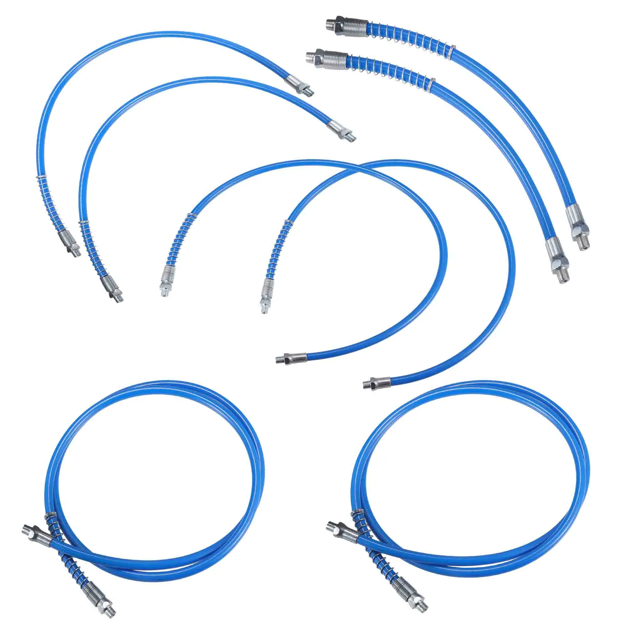 

X Autohaux 30/40/50 см-180 см удлинитель шланга для смазочного пистолета для ручного и воздушного соединителя для смазочных пистолетов, гибкий шланг для смазки прицепа