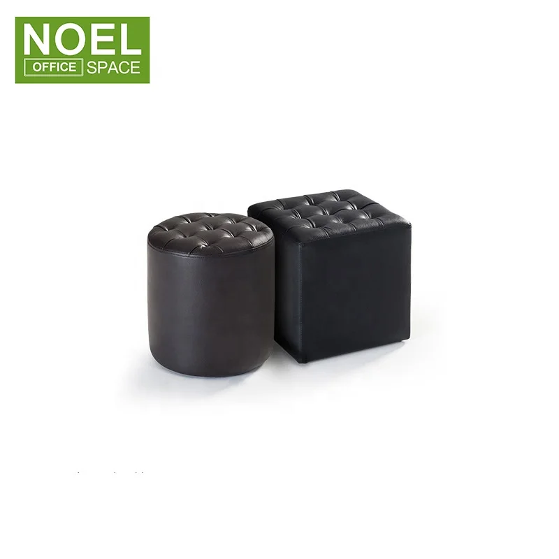 

Home Living Room Furniture Colorful Foot Stool Wood Small Round Stool