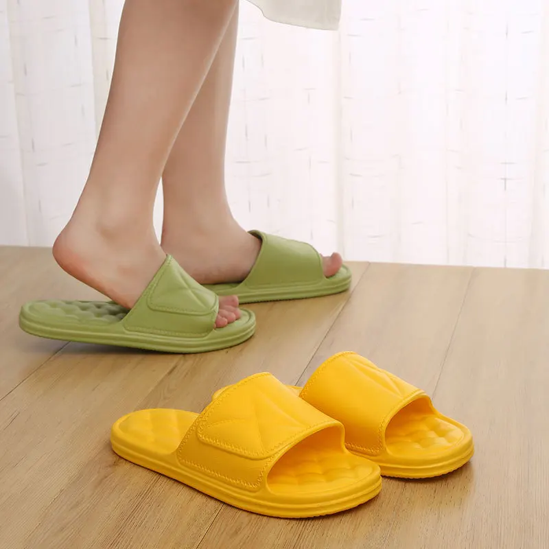 

2022 NEW Platform Slippers Slide-Sandals Women Thick SummerSoft Sole Beach Men Couple's Indoor Bathroom Anti-slip Shoes Home