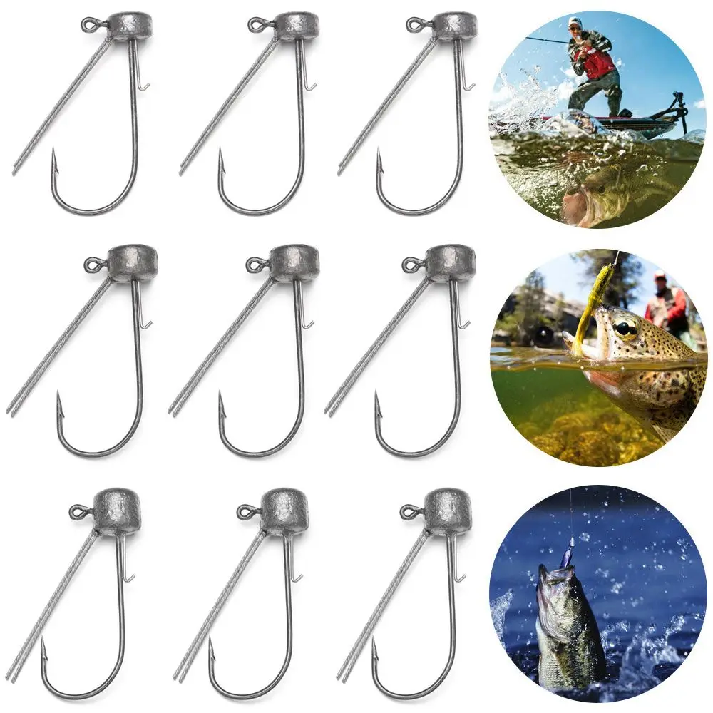 

Outdoor Mushroom Head Barb Fishing Hook Luya Metal Fish Hook Lead Head Hook