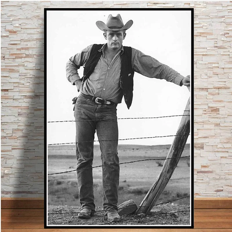 

James Dean Movie Actor Art poster and print wall art canvas Pictures Painting New nordic style living room decoration Quadro