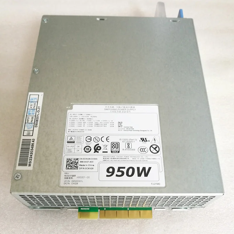 Для DELL T5820 T7820 T7920 950 Вт рабочая станция источник питания зеркальная деталь CXV28 WGCH4