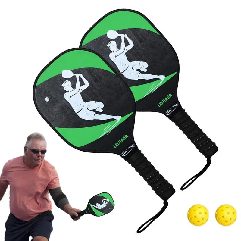 

Pickleball Rackets For Adults 2 PCS Pickleball Paddles Set Lightweight Pickle Ball Set With 2 Balls For Beginners And Advanced