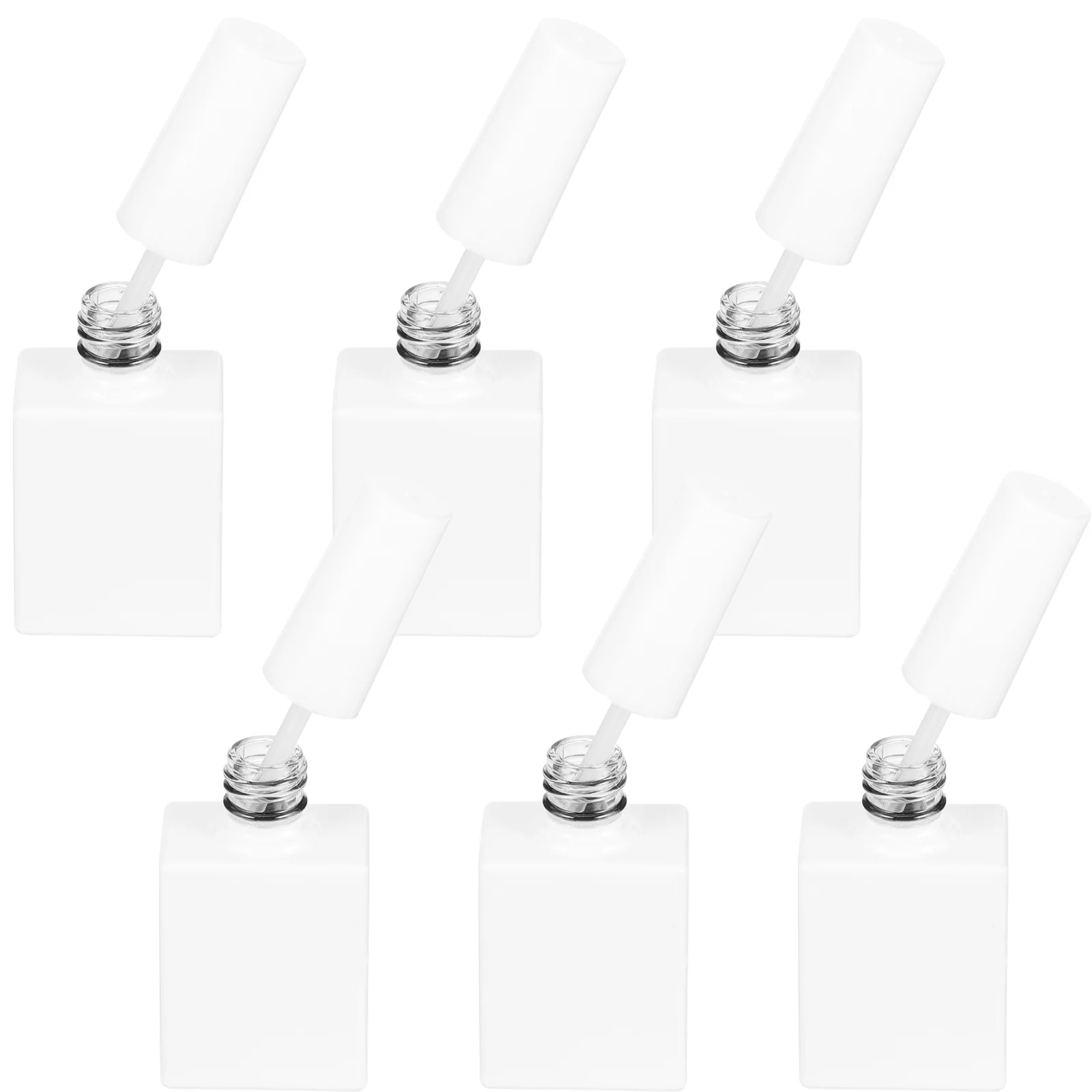 

6Pcs Refillable Nail Polish Bottle Empty Reusable Nail Gel Container Nail Polish Holders with Brush