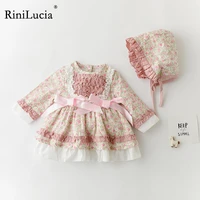 rinilucia toddler newborn infant baby girls dress floral lace cake dress bow party birthday dresses summer cute