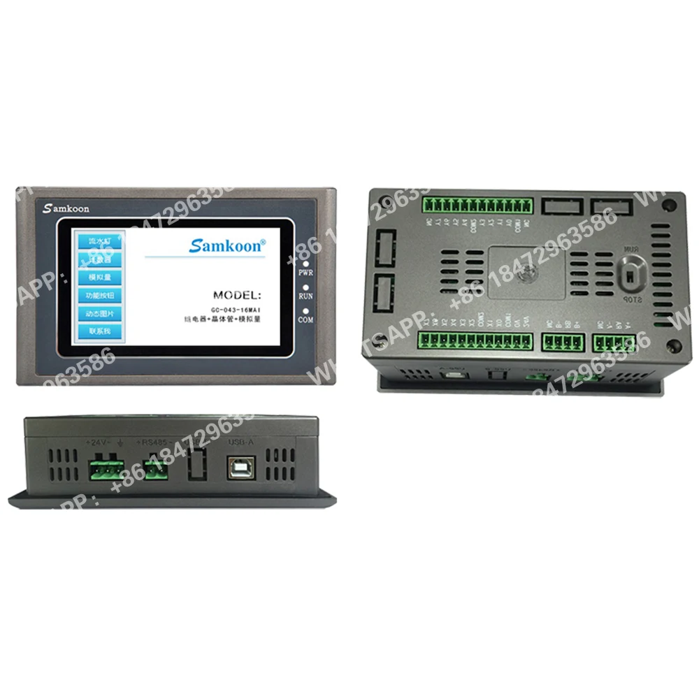 Фото Samkoon 4,3-дюймовый экран HMI PLC в одном GT-043-16MT GC-043-16M-C GC-043-16M2AI-C GC-043-16M4AI-C №1