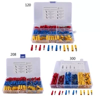car bullet terminals wire connectors crimp female male butt insulated waterproof electrical connector kit 120208300pcs