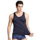 Мужские трикотажные топы из натурального шелка, двухсторонняя Трикотажная майка из чистого шелка, мужское шелковое нижнее белье, базовый жилет из шелка, 100%