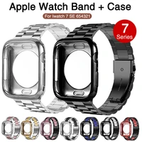 casestainless steel band apple watch strap 41mm 45mm 38mm 42mm 44mm 40mm iwatch series 76se54321
