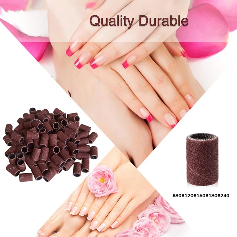 500 шт. 80 120 150 180 240 насадка для педикюра электрическая дрель ногтей шлифовальный