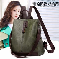 new fashion european and american style anti theft multi function dual purpose ladies shoulder bag handbag teen girls backpacks