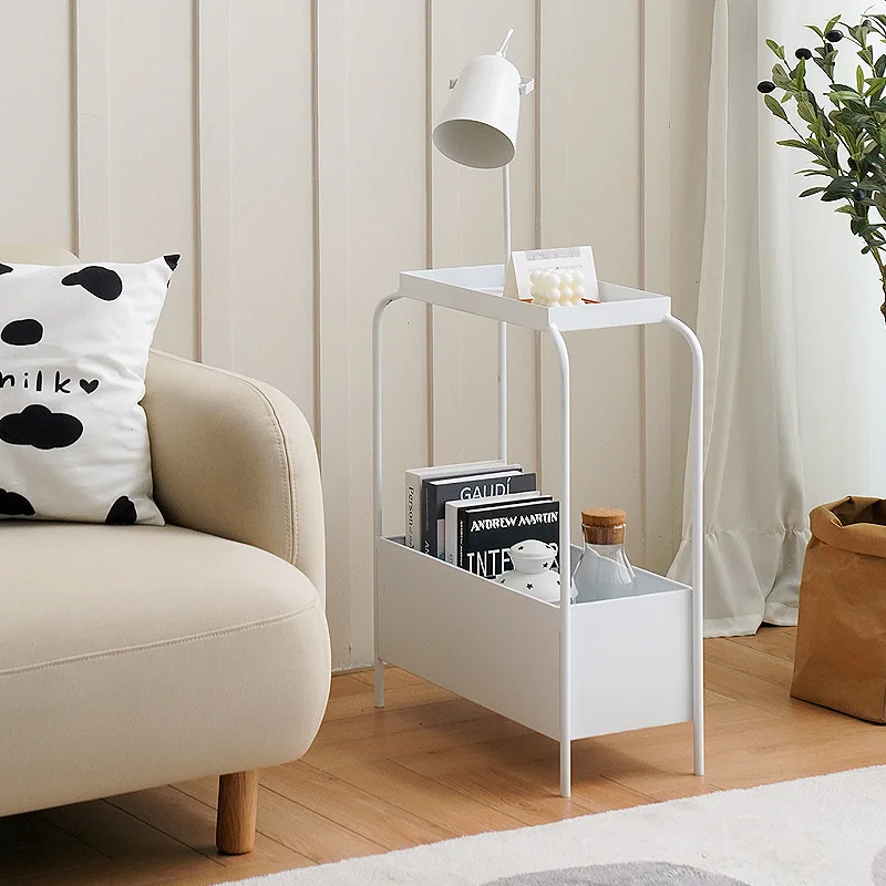 

Кофейные столики в скандинавском стиле, домашний минималистичный модный мини-диван из кованого железа, прикроватный столик, многофункциональная деталь для спальни