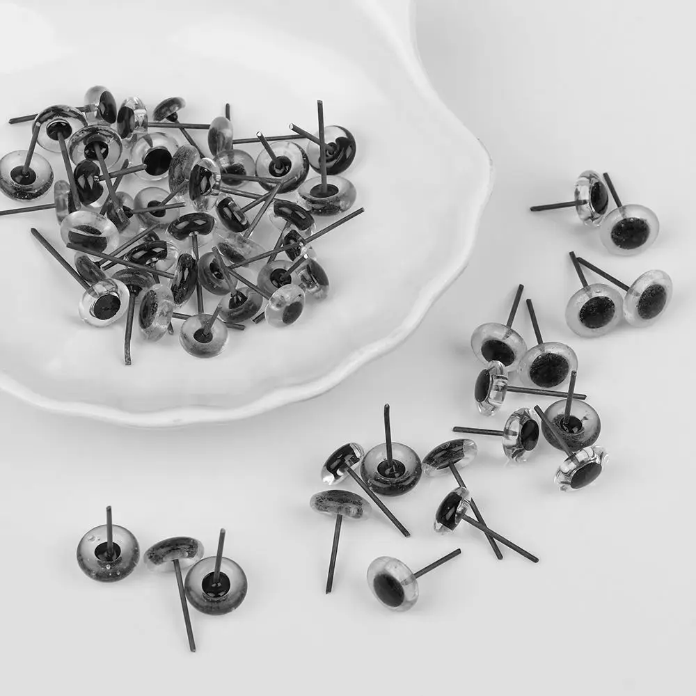 Стеклянные глаза для кукол 3/4/5/6/7/8/9/10 мм 20 шт