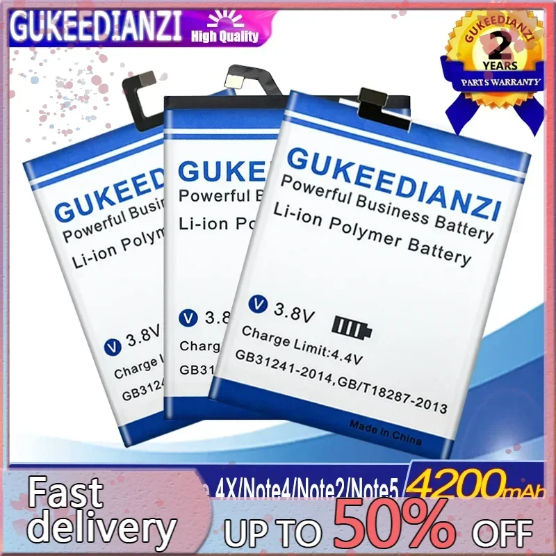 BM42 BM45 BM46 BN31 BN41 BN43 BN45 BN48 BN4A Аккумулятор для Xiaomi Redmi Note 2 3 4 4X 5 5A 6 7 Pro Модель BM 46 BN 31 41 43 45