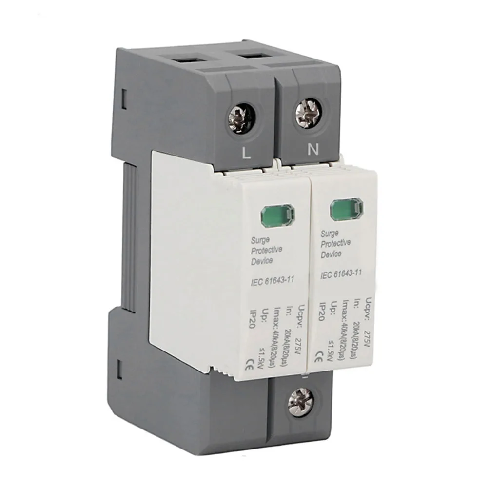 Сетевой фильтр 20/40KA 2P 275V для устройства защиты от перенапряжения Arrester 91*36*64 мм
