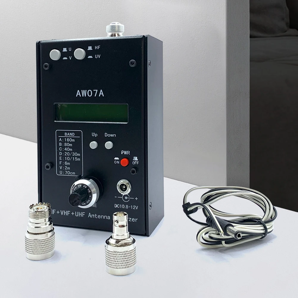 

HF + UV SWR антенный Измеритель Тестер HF/VHF/UHF AW07A Talkie радио ручной набор 1,5-490 МГц анализатор сопротивления 160 м измерительный инструмент