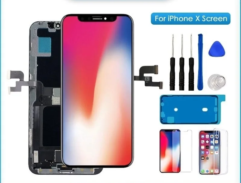 

Дисплей для iPhone X XR XS Max OLED, Замена ЖК-экрана для iPhone 11 Pro Max, True Tone, без битых пикселей, без подарков