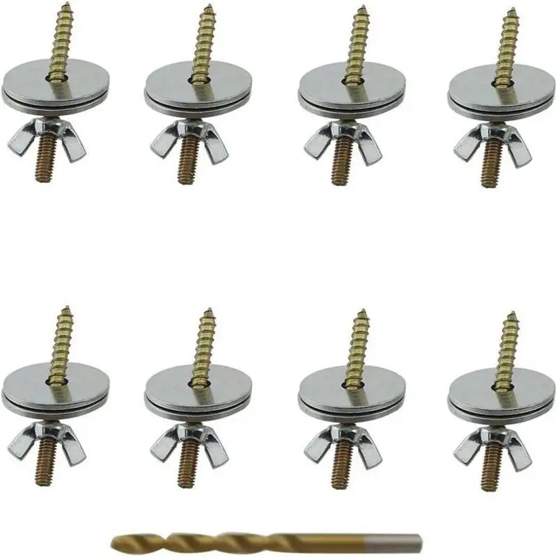 

Bird Cage Perch Screws 8Pcs Double Head Fixing Playground Nuts Parrot Hamster Holder Hanger Feeder Breeding Box Accessory