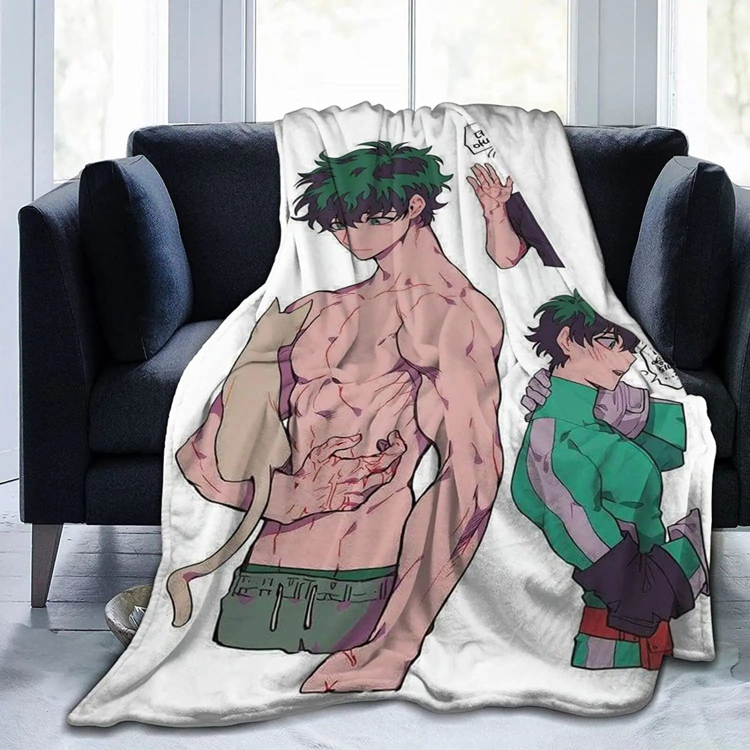 

-Characters Soft Flannel Blanket Lightweight Fleece Blanket Air Conditioner is Suitable for Bedroom Living Room Sofa