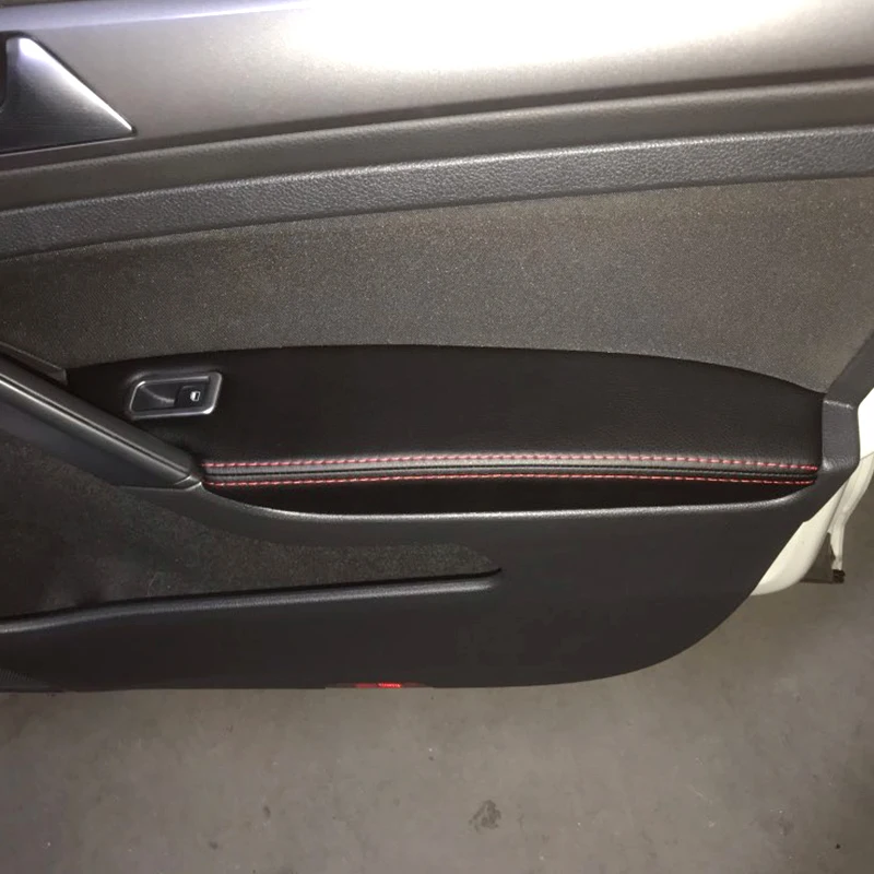 2 шт. наклейки на подлокотник для передней двери автомобиля из микрофибры |