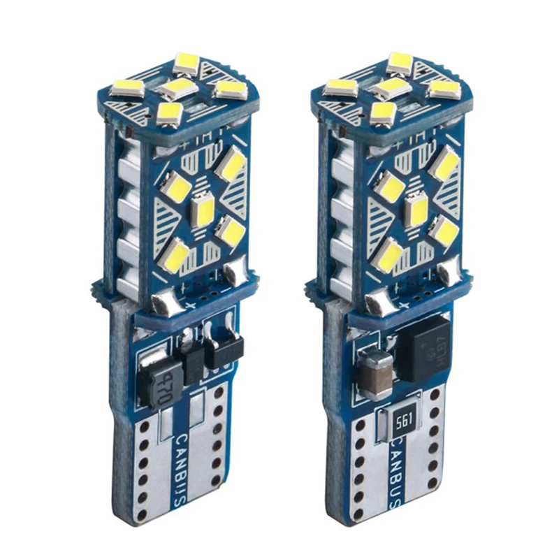 

2 шт., автомобисветильник светодиодные лампы T10 W5W 2016 15smd