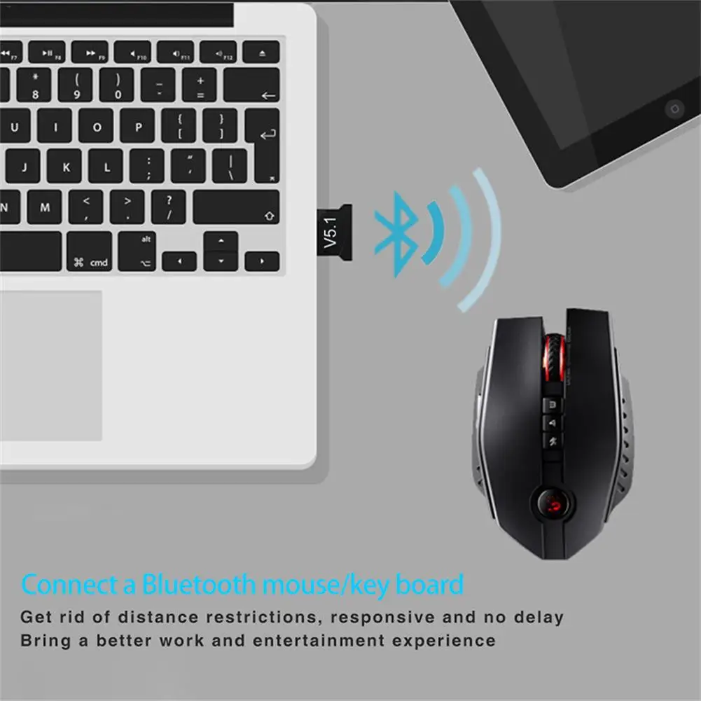 V5.1 Wireless Usb Bluetooth 5.1 Adapter Aux Transmitter Music Receiver Adapter For Pc Laptop images - 6