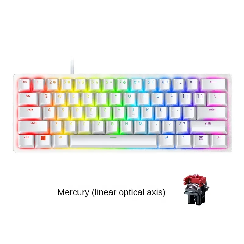 

Razer Huntsman Mini 61-Key Optical Switch Gaming Notebook RGB Mechanical Keyboard 60% Gaming Keyboard with Optical Switches