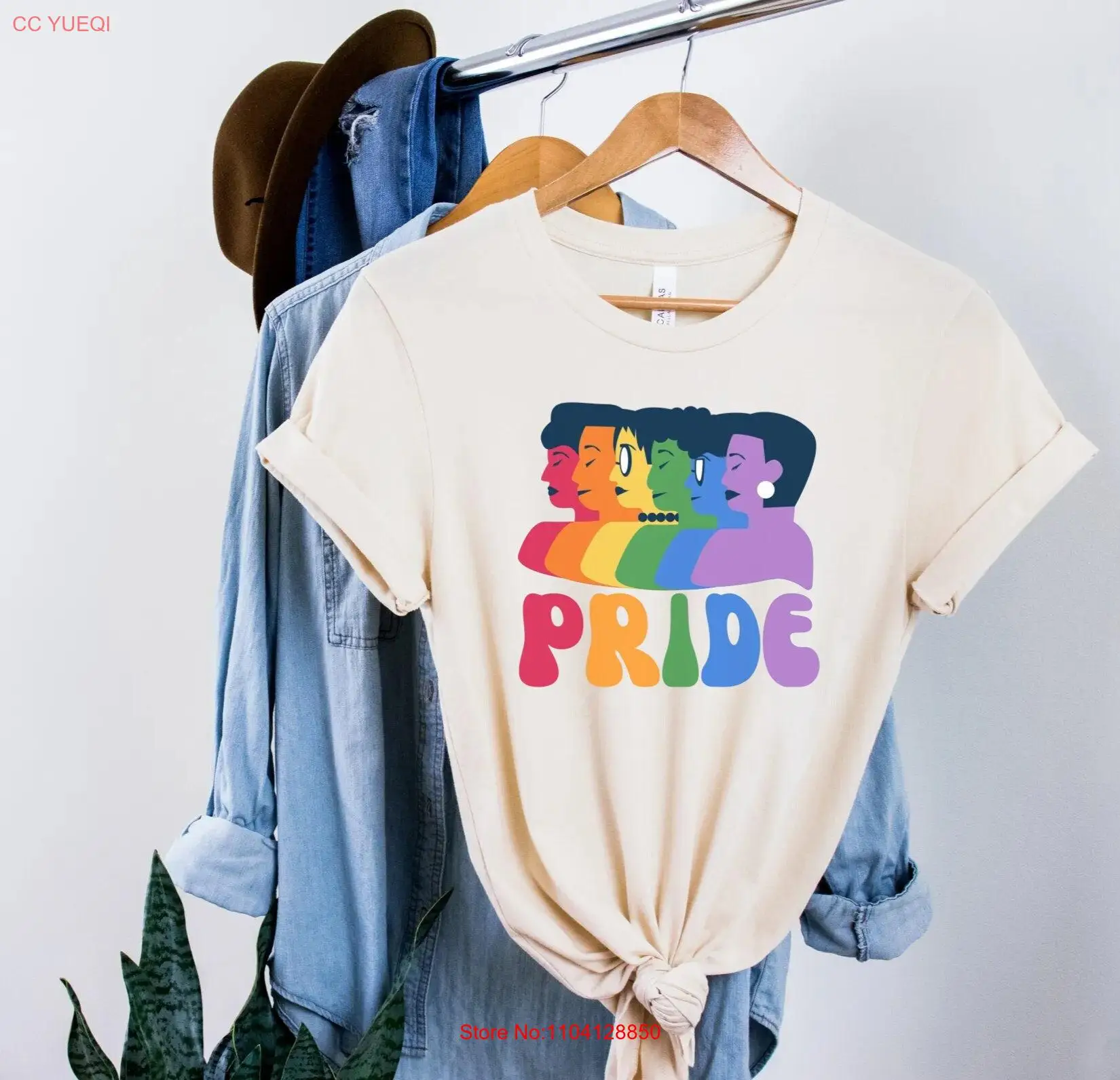 Футболка Pride LGBTQ Month Queer Outfit Equality Trans Rights Gay Lesbian Love с длинными или короткими рукавами