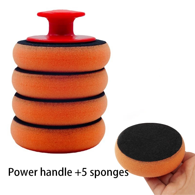 

Полировальная губка для вощения с ручкой, губка для вощения автомобиля, инструмент для мойки автомобиля, многофункциональный ручной инструмент для вощения, инструмент для красоты