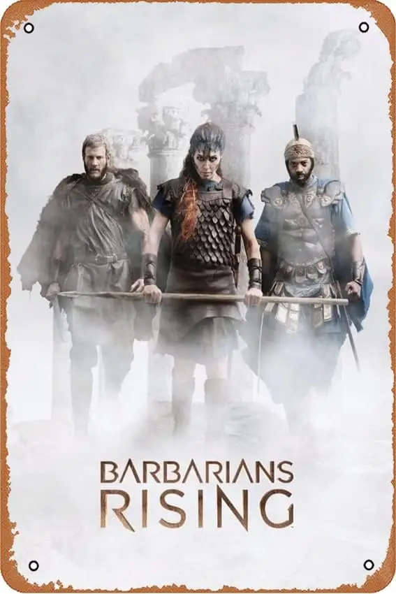 Brbrns Rsng (2016-) Move Плакат Декор Metl Sgns Vntge Tn Sgn Sutble For Home Br Yrd RV Ktchen Office 12x8 nch 4 отверстия для