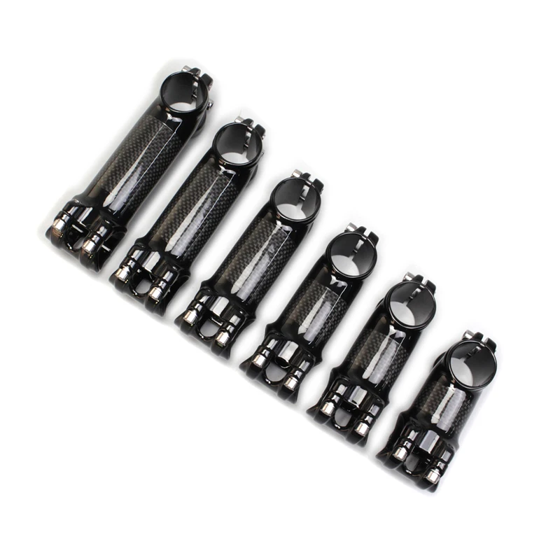 

3K Matte/Bright Ultra-Light Aluminum Alloy Packed Carbon Stem 28.6-31.8mm positive and negative 6° Cycling parts Bicycle Riser