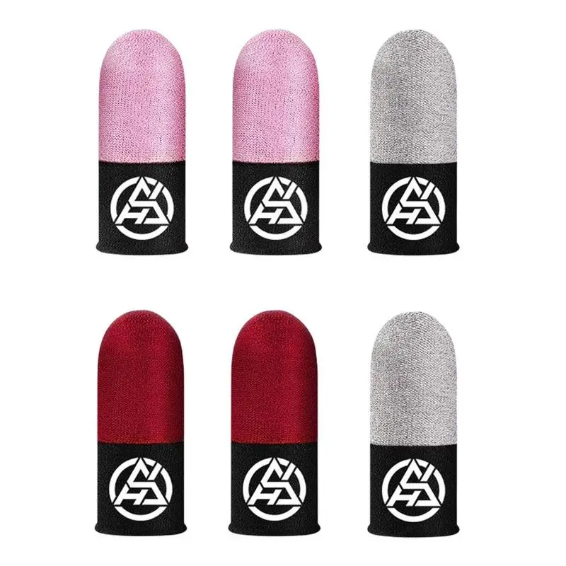 

1Pair Finger Sleeve For Mobile Game Finger Cover Breathable Game Controller Touch Screen Luminous Game Thumb Gloves